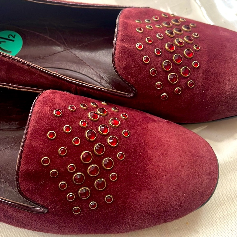 ISOLA MAROON SUEDE  NEW SLIP ONS